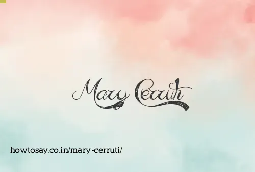 Mary Cerruti