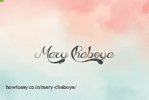 Mary Chaboya