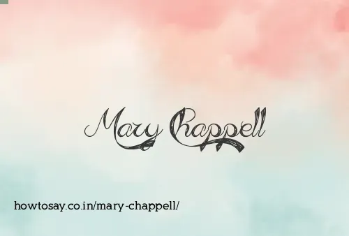 Mary Chappell