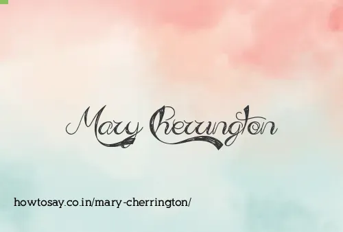 Mary Cherrington