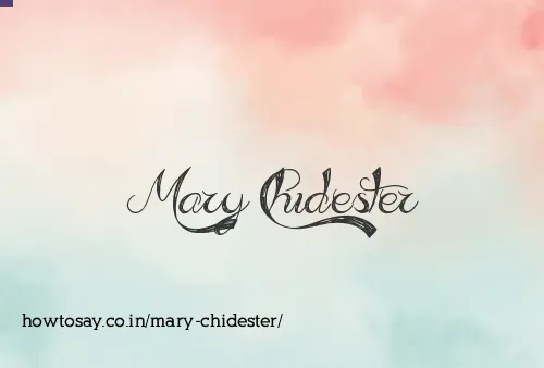 Mary Chidester