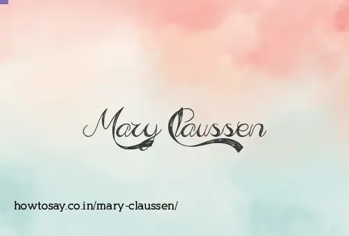 Mary Claussen