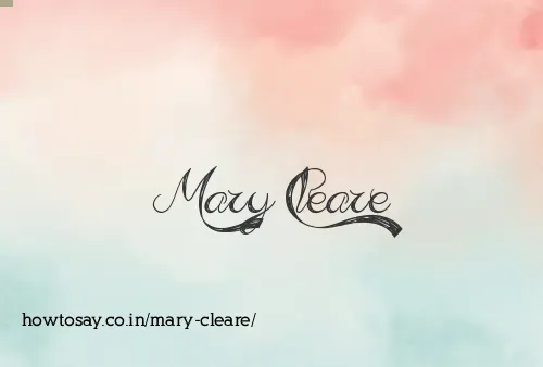 Mary Cleare
