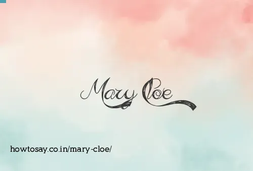 Mary Cloe