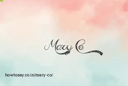 Mary Co