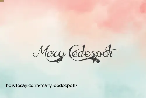 Mary Codespoti