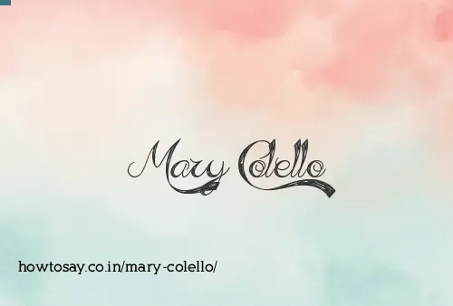 Mary Colello