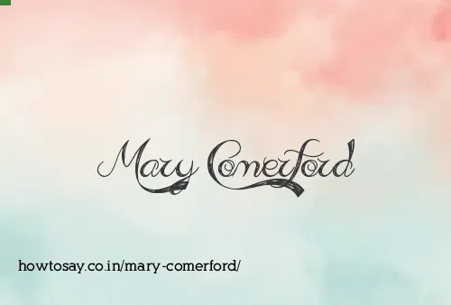 Mary Comerford
