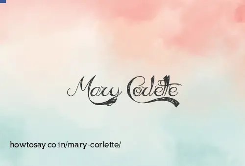 Mary Corlette