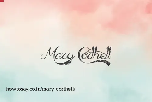 Mary Corthell
