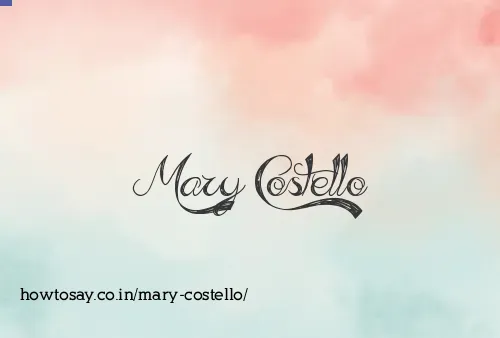 Mary Costello