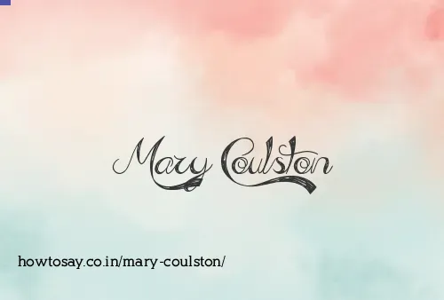 Mary Coulston