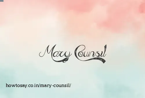 Mary Counsil