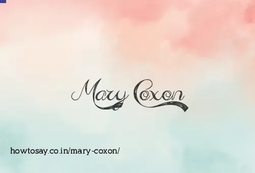 Mary Coxon