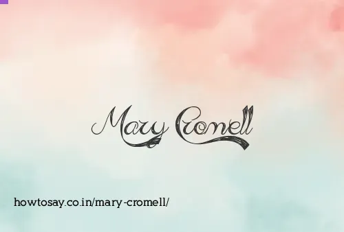 Mary Cromell