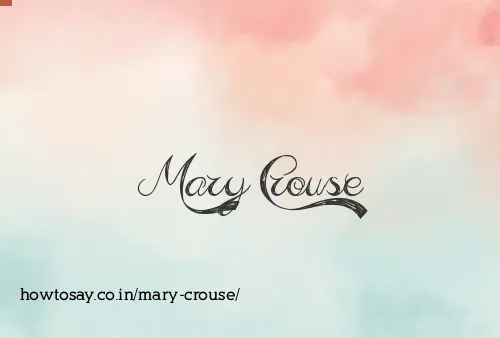 Mary Crouse
