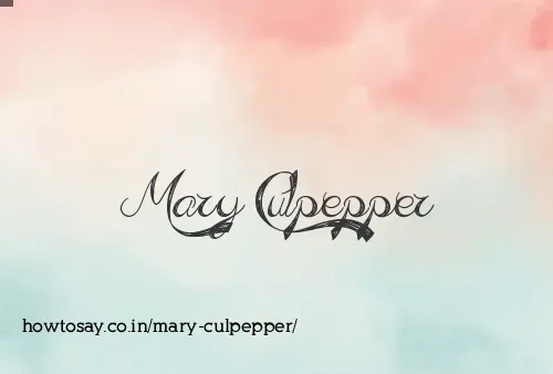 Mary Culpepper