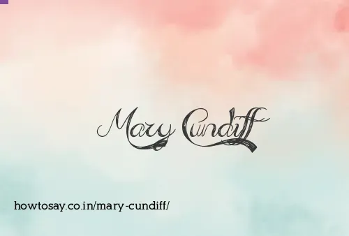 Mary Cundiff