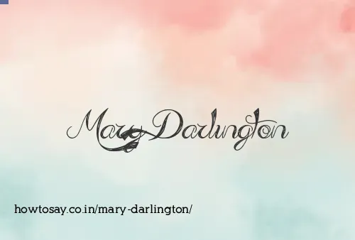 Mary Darlington