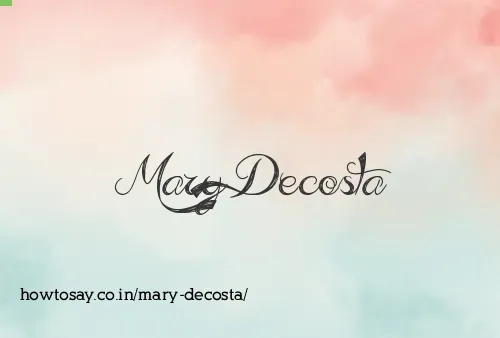 Mary Decosta