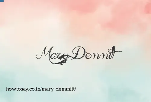 Mary Demmitt