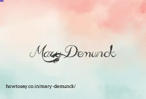 Mary Demunck