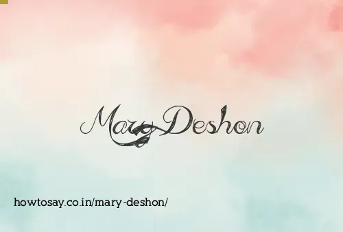 Mary Deshon