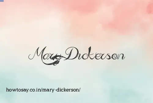 Mary Dickerson