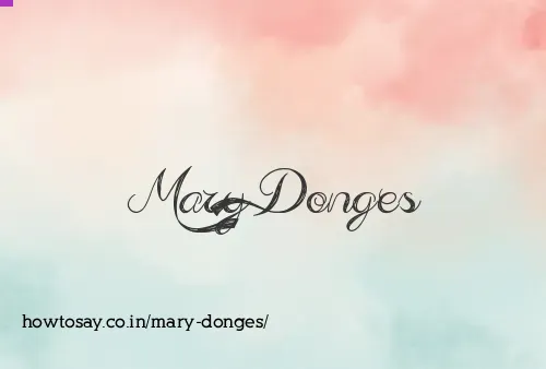 Mary Donges
