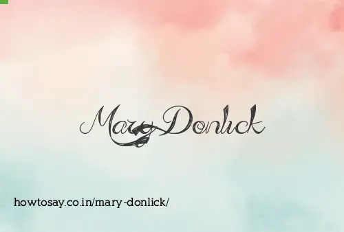Mary Donlick