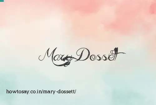 Mary Dossett