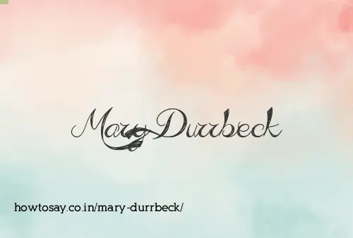 Mary Durrbeck