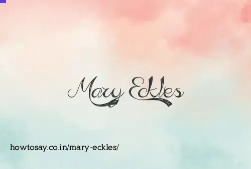 Mary Eckles