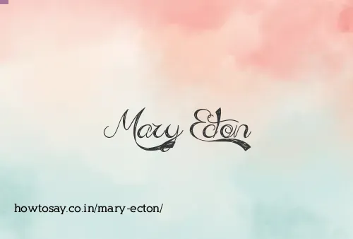Mary Ecton