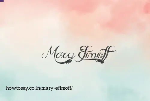 Mary Efimoff