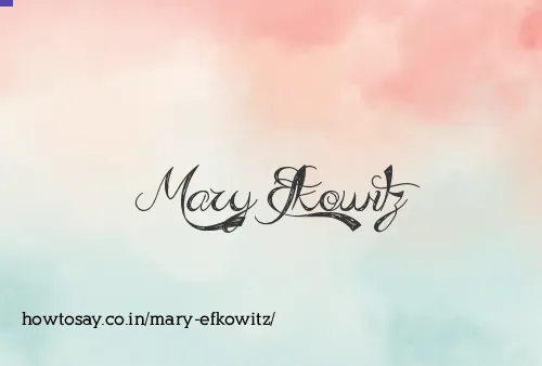 Mary Efkowitz