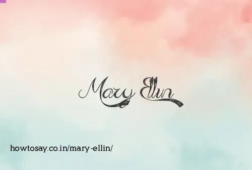 Mary Ellin