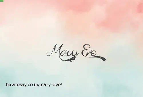 Mary Eve