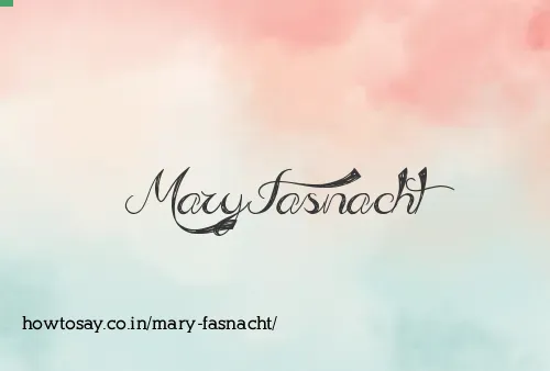 Mary Fasnacht