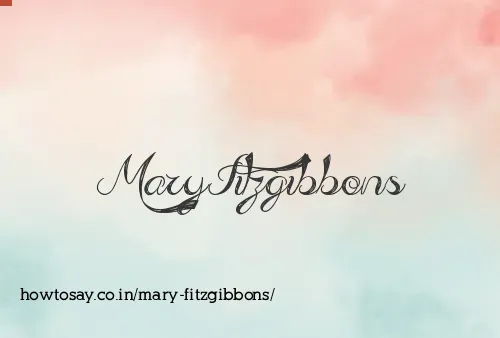 Mary Fitzgibbons