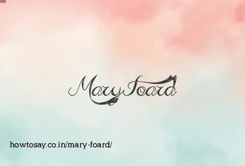Mary Foard