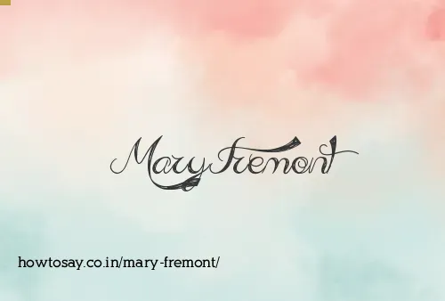 Mary Fremont
