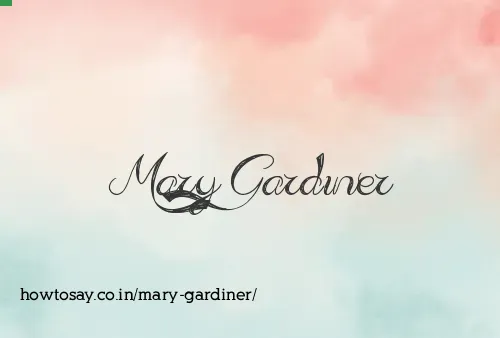 Mary Gardiner