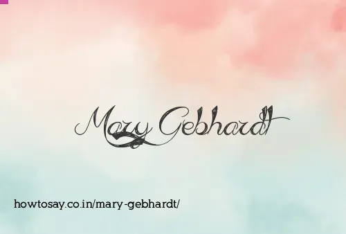 Mary Gebhardt