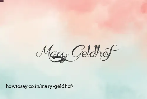 Mary Geldhof