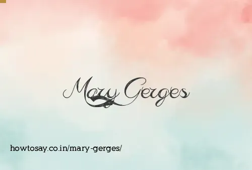 Mary Gerges