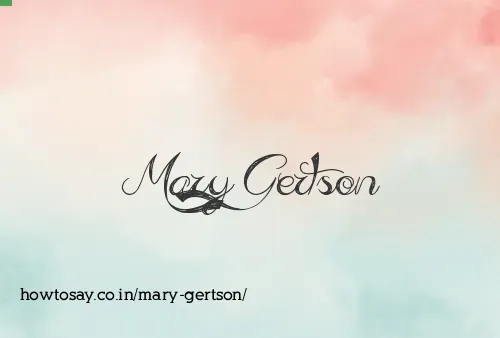 Mary Gertson