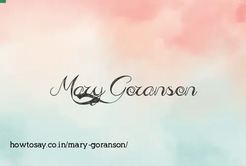 Mary Goranson
