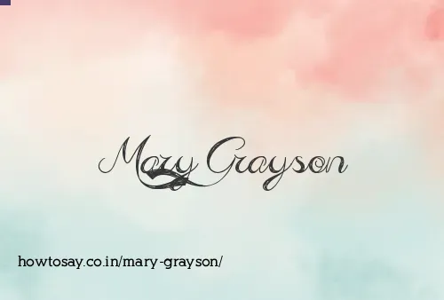 Mary Grayson