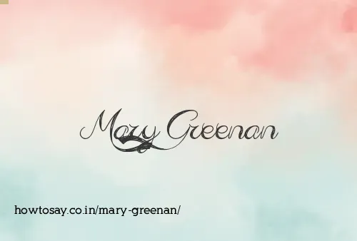 Mary Greenan
